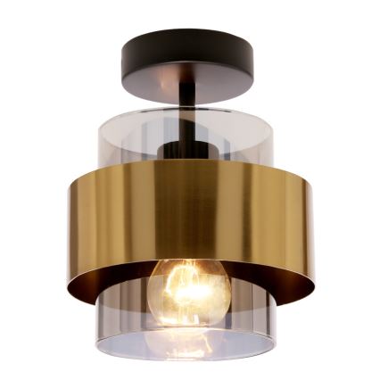 Přisazený lustr SPIEGA 1xE27/60W/230V zlatá/černá