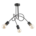 Přisazený lustr TANGO 3xE27/15W/230V černá
