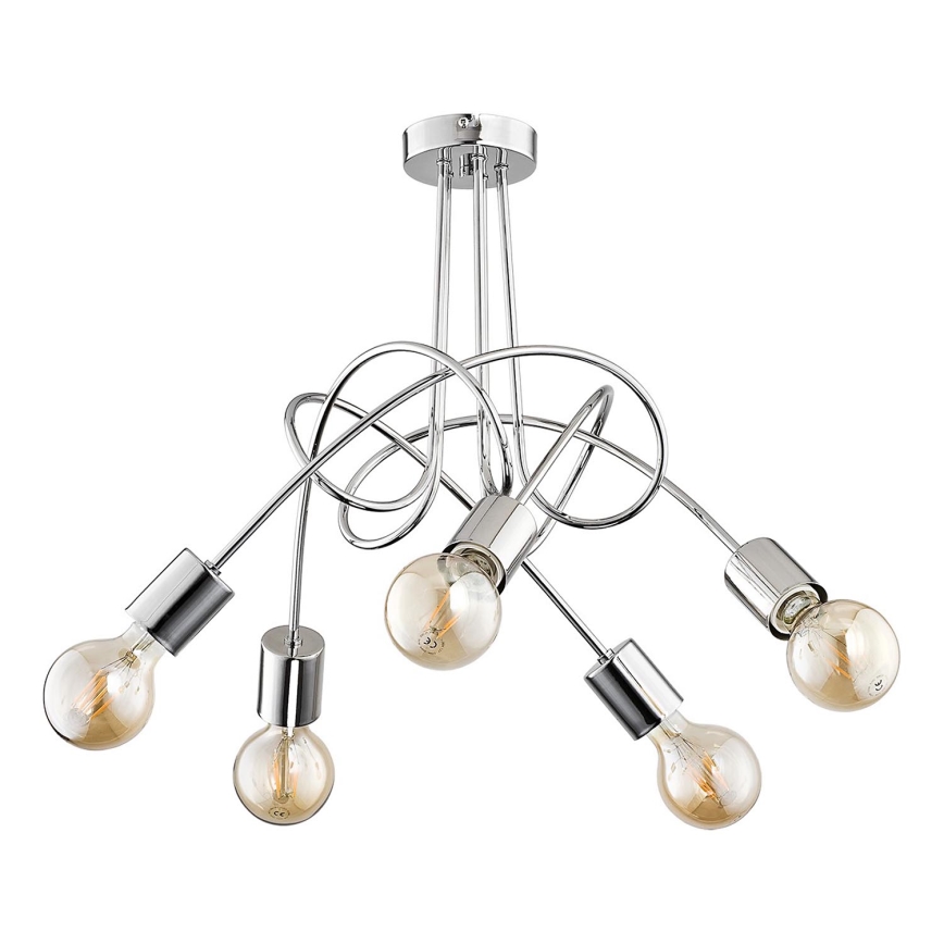 Přisazený lustr TANGO 5xE27/15W/230V lesklý chrom