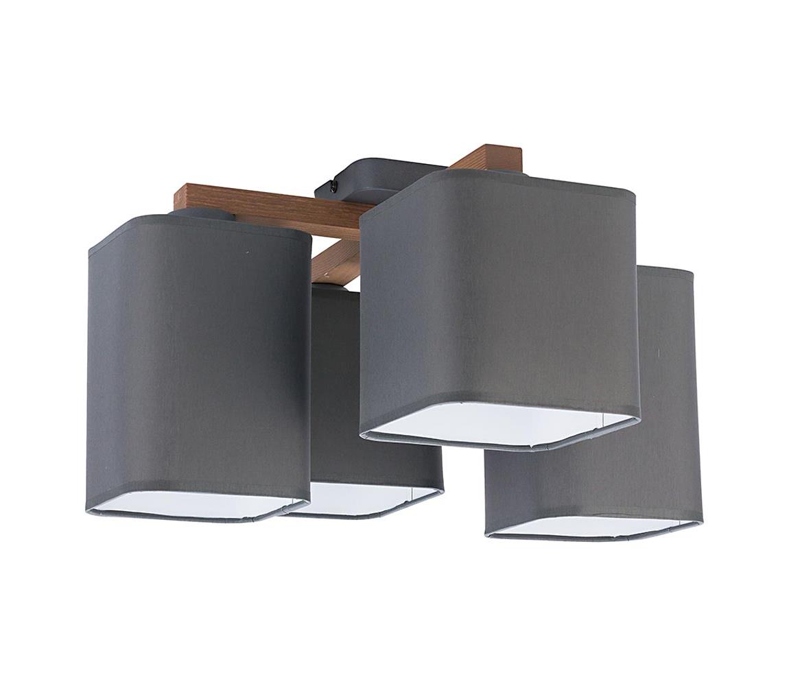 TK Lighting Přisazený lustr TORA 4xE27/15W/230V šedá TK4166