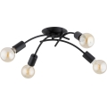 Přisazený lustr TORIZO 4xE27/15W/230V černá