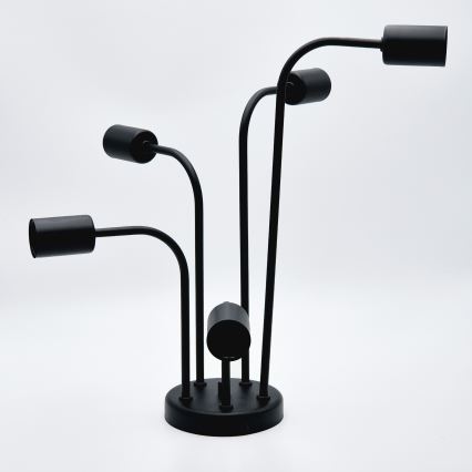 Přisazený lustr TRINITY 5xE27/15W/230V černá