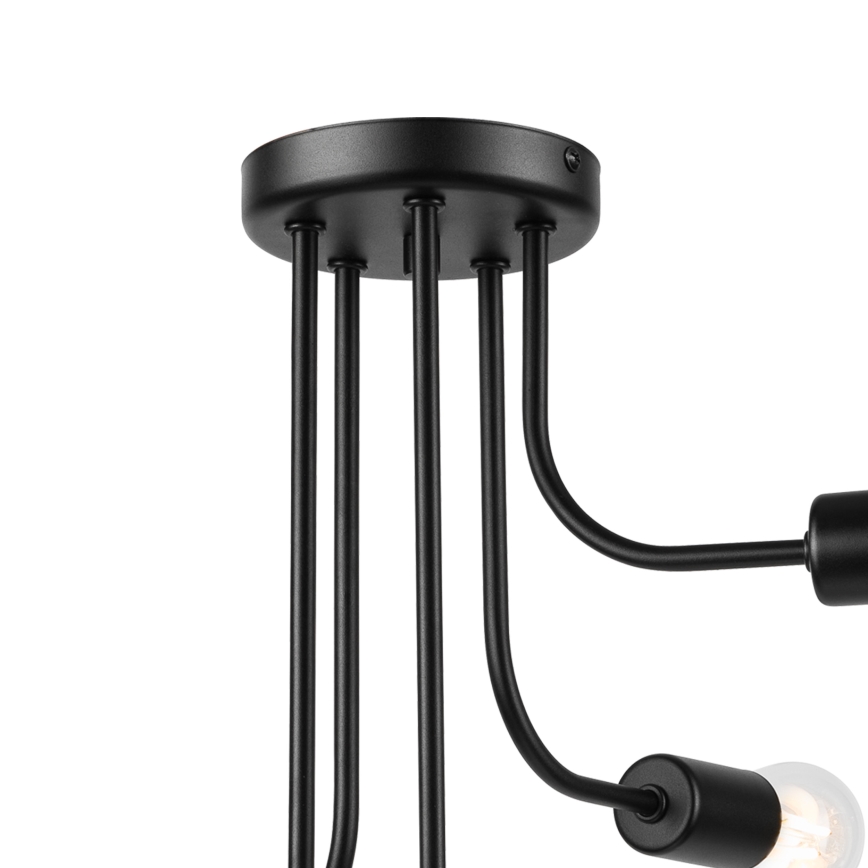 Přisazený lustr TRINITY 5xE27/15W/230V černá