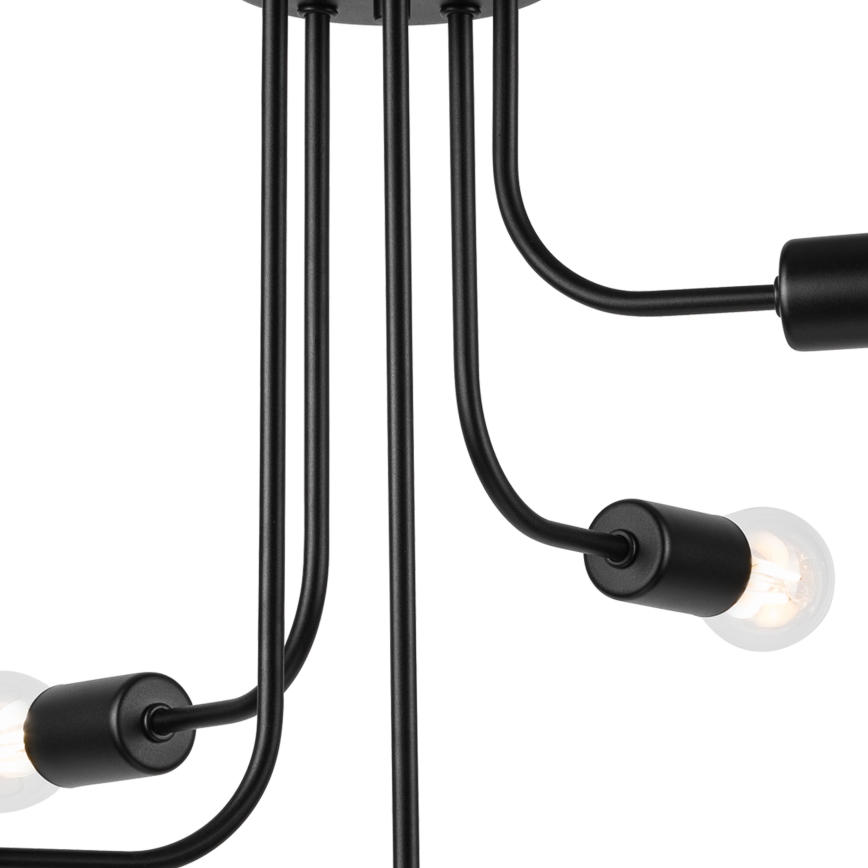 Přisazený lustr TRINITY 5xE27/15W/230V černá