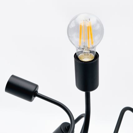 Přisazený lustr TRINITY 5xE27/15W/230V černá