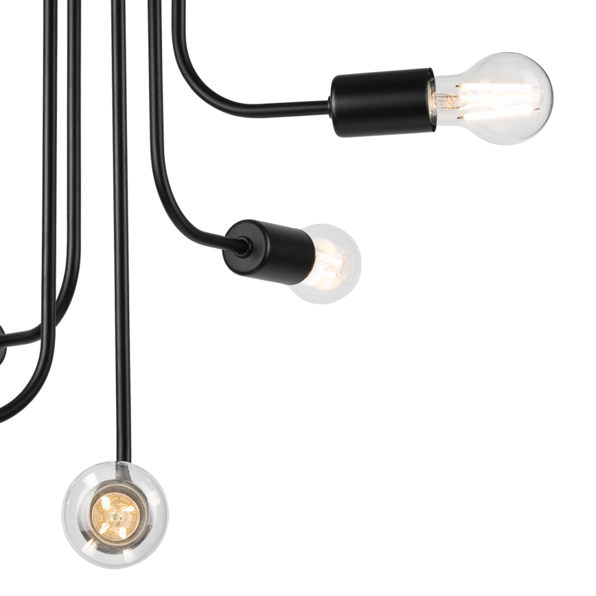 Přisazený lustr TRINITY 5xE27/15W/230V černá