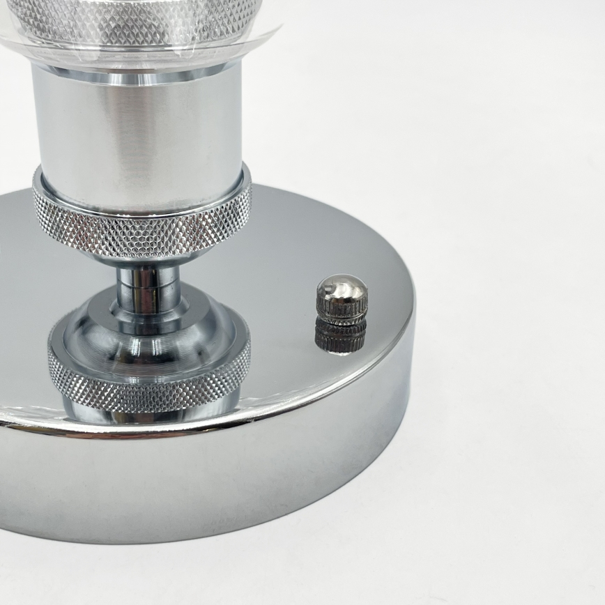 Přisazený lustr TRISH 1xE27/15W/230V lesklý chrom/čirá