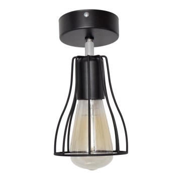 Přisazený lustr TUBE II 1xE27/15W/230V černá