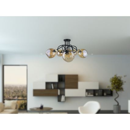 Přisazený lustr VENUS GOLD 5xE27/60W/230V
