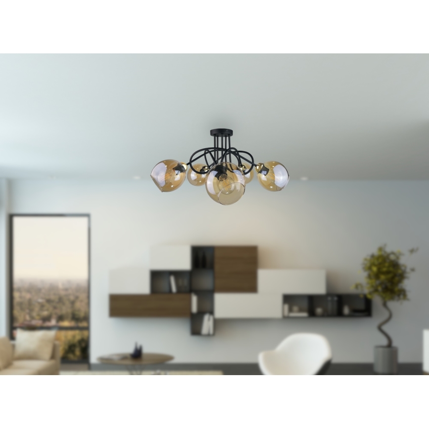 Přisazený lustr VENUS GOLD 5xE27/60W/230V