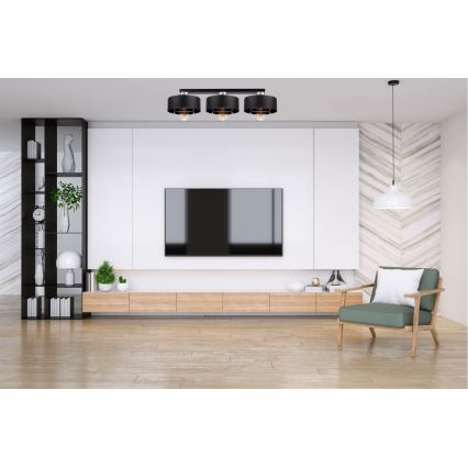 Přisazený lustr VEST 3xE27/60W/230V