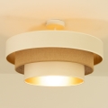 Přisazený lustr WENTA 1xE27/60W/230V pr. 50 cm béžová/juta