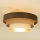 Přisazený lustr WENTA 1xE27/60W/230V pr. 50 cm hnědá/juta/béžová
