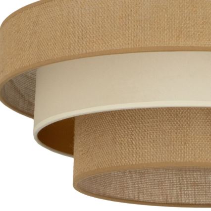Přisazený lustr WENTA 1xE27/60W/230V pr. 50 cm juta/béžová