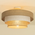 Přisazený lustr WENTA 1xE27/60W/230V pr. 50 cm juta/krémová