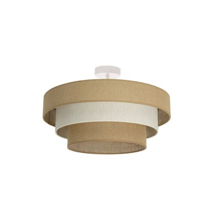 Přisazený lustr WENTA 1xE27/60W/230V pr. 50 cm juta/krémová