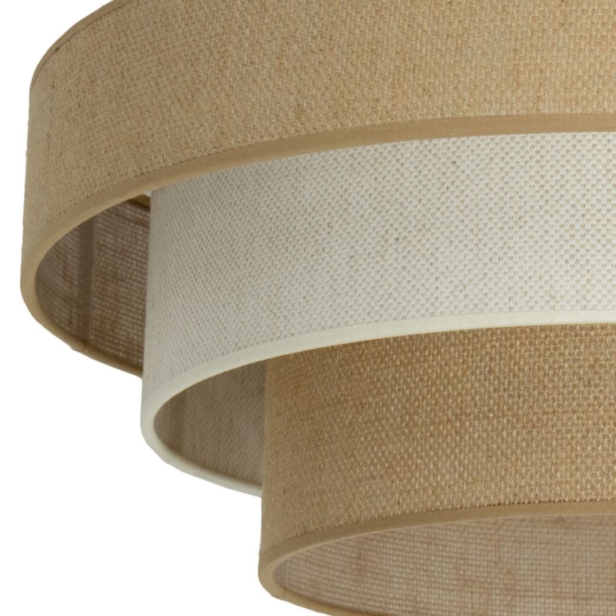 Přisazený lustr WENTA 1xE27/60W/230V pr. 50 cm juta/krémová