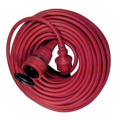 Prodlužovací kabel 20m SCHUKO IP44 červená