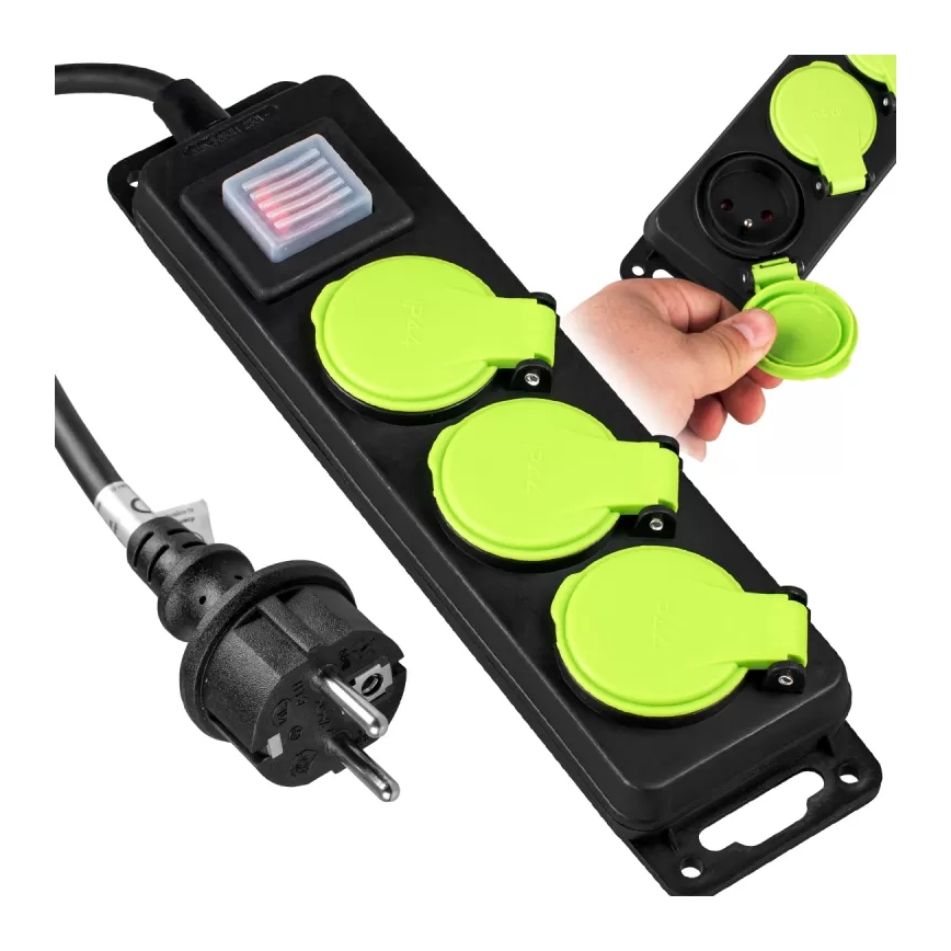 Prodlužovací kabel s vypínačem 3Z 10m IP44