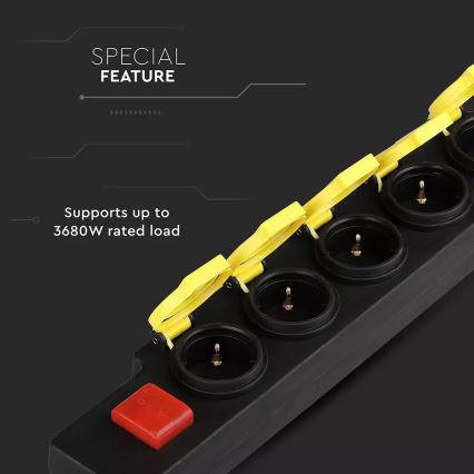 Prodlužovací kabel s vypínačem 5Z 3m IP44