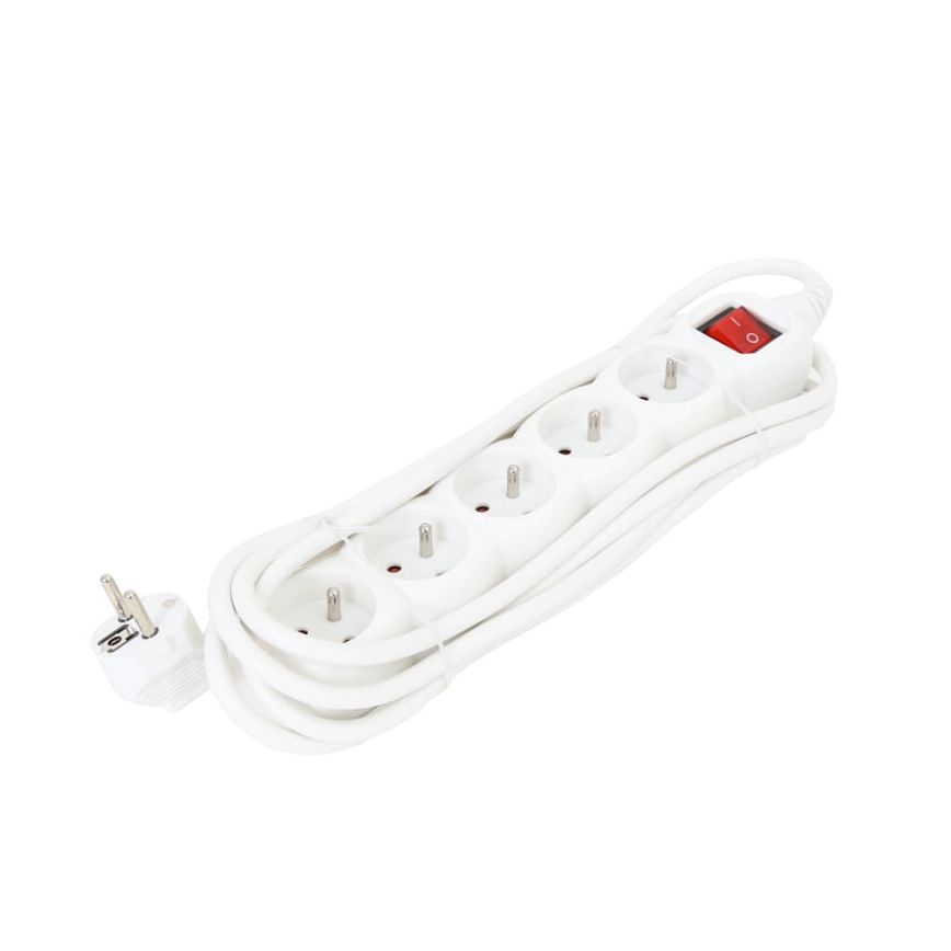 Prodlužovací kabel s vypínačem 5Z Typ E 3m bílá