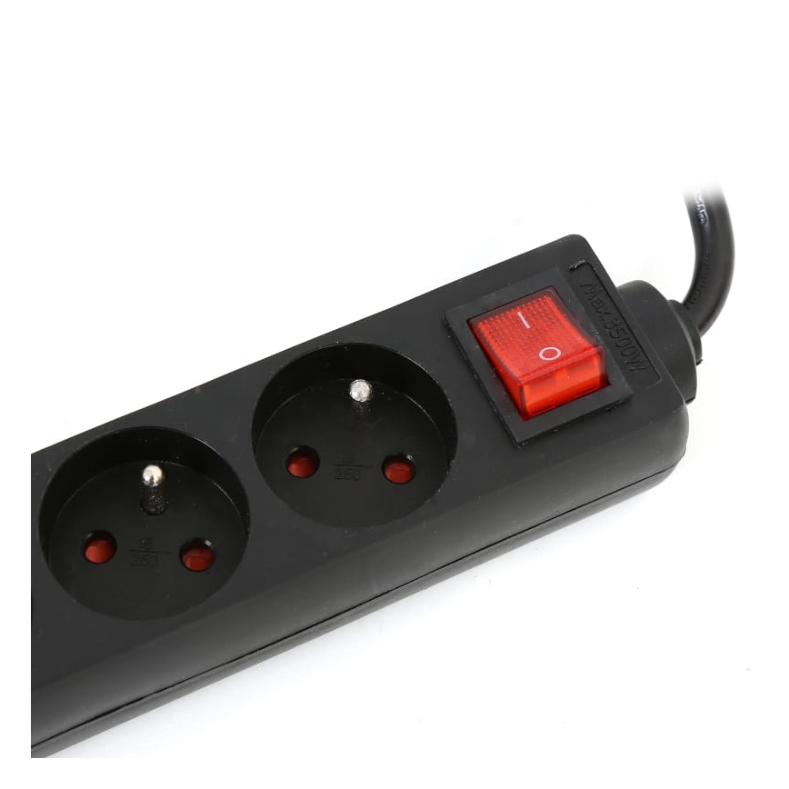 Prodlužovací kabel s vypínačem 5Z Typ E 5m černá