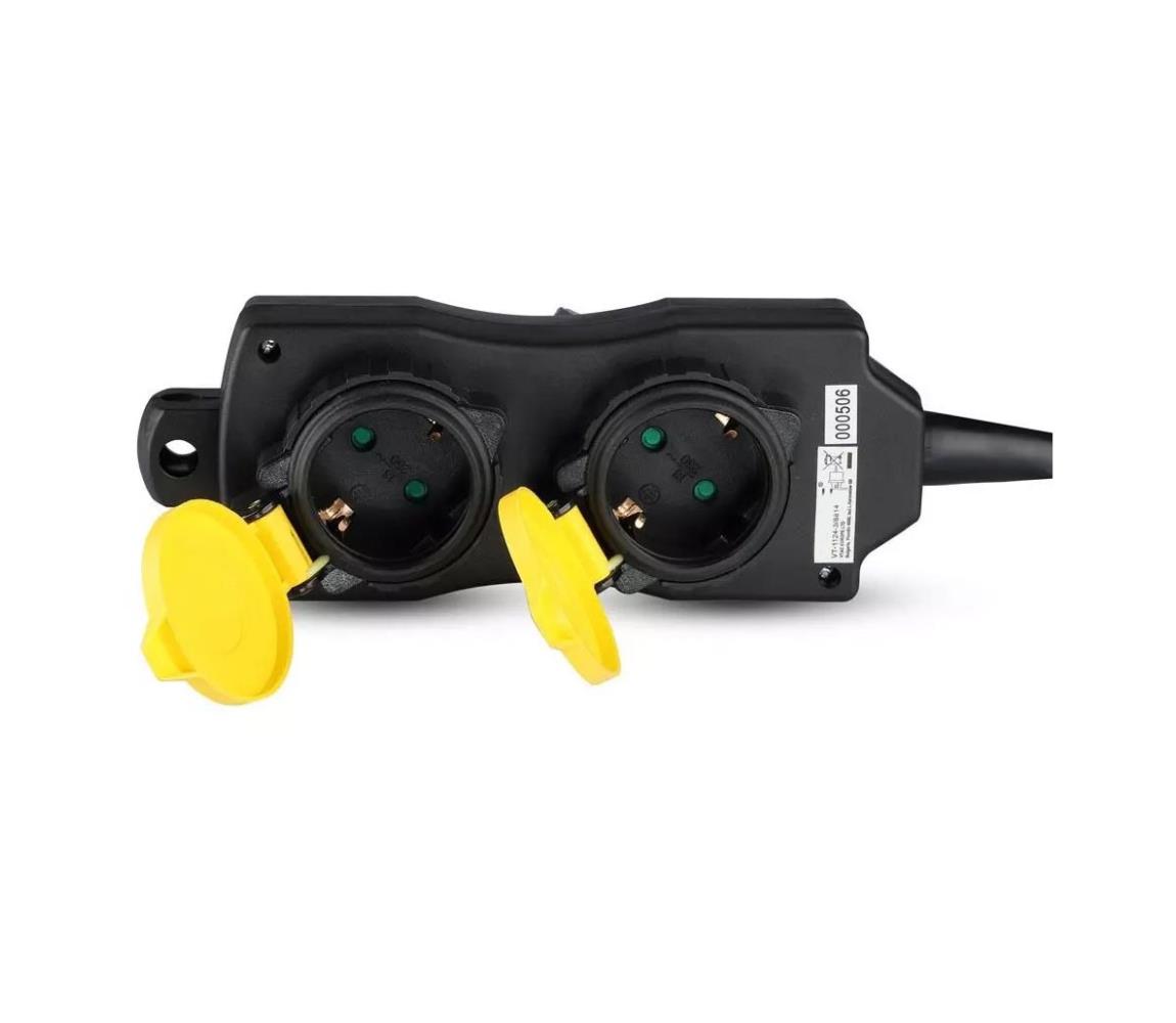 V-Tac Prodlužovací kabel SCHUKO 4Z 3m IP44 VT0347