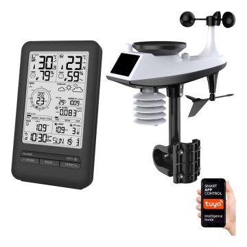 Profesionální meteostanice s LCD displejem 2xAA Wi-Fi Tuya