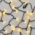 Propojovatelný řetěz 100xLED/10m IP44 teplá bílá černá