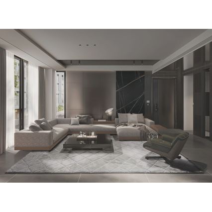 Protiskluzový koberec MODENA NEW 120x160 cm šedá