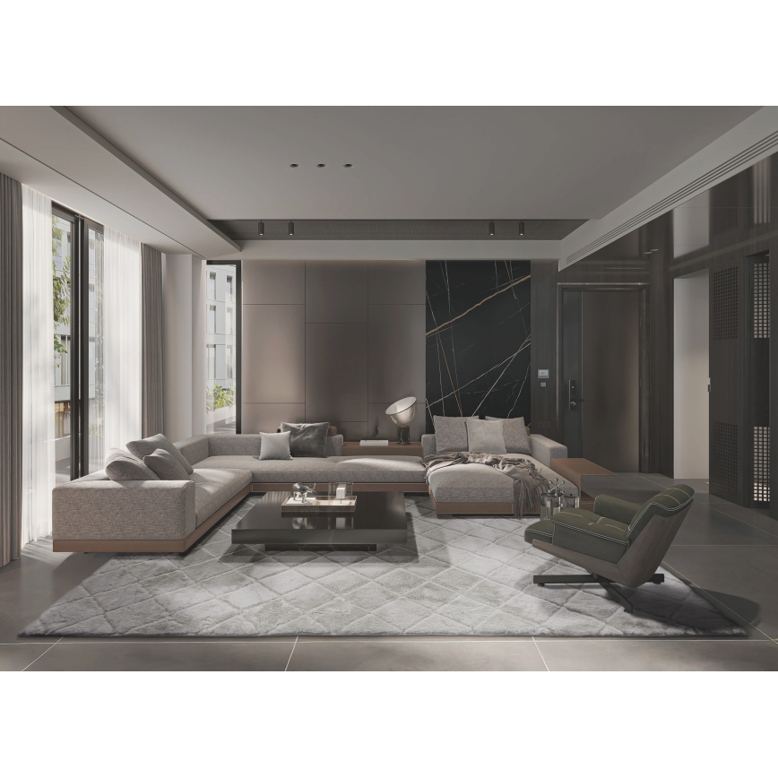 Protiskluzový koberec MODENA NEW 120x160 cm šedá