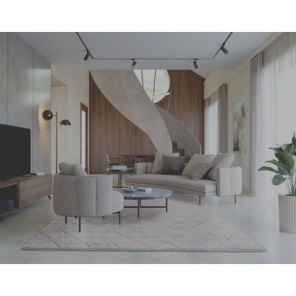 Protiskluzový koberec MODENA NEW 120x160 cm světle šedá