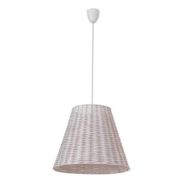 Proutěný lustr na lanku 1xE27/60W/230V