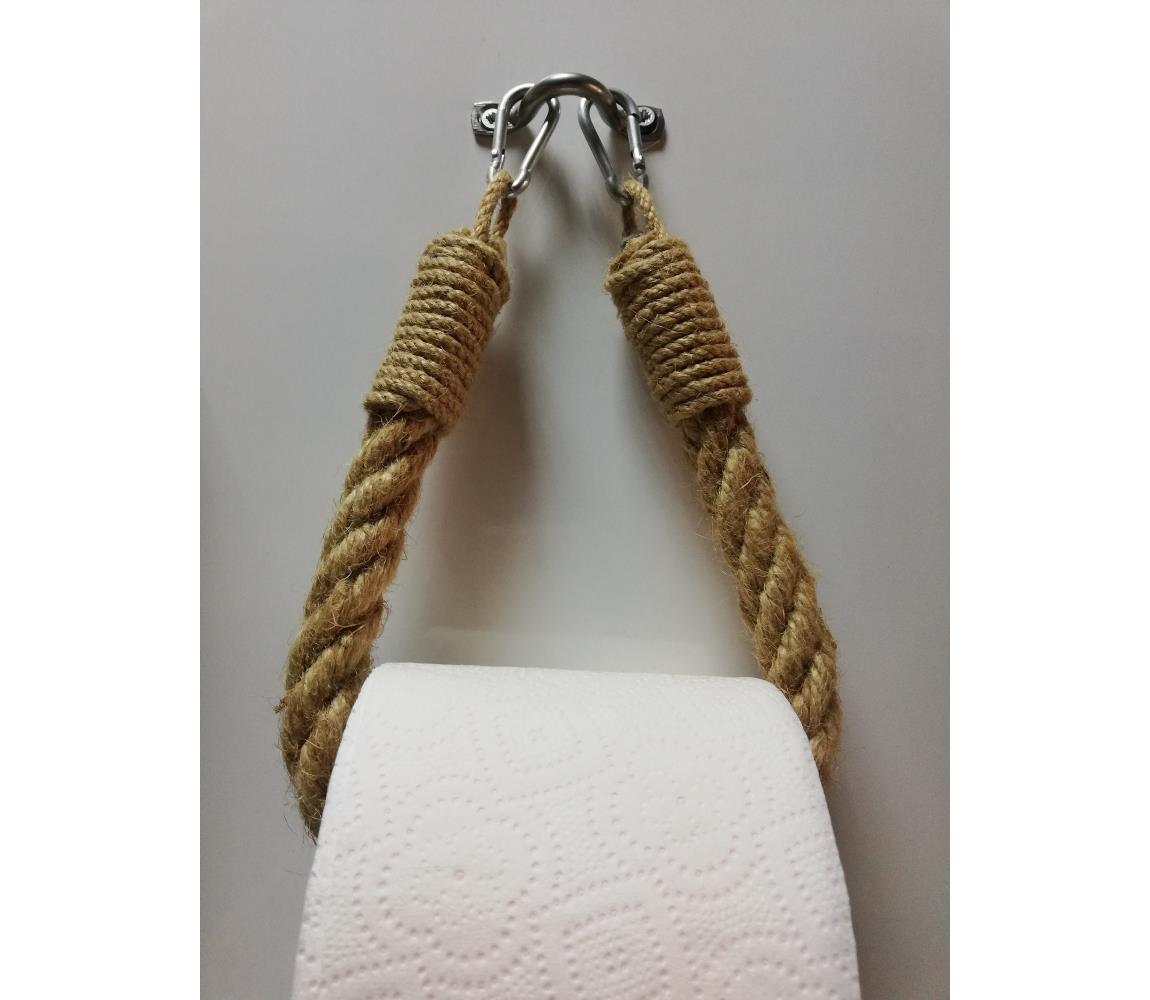 Asir Provazový držák toaletního papíru BORU 22x14 cm hnědá AS0492
