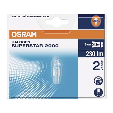 Průmyslová žárovka HALOSTAR G4/14W/12V 2800K - Osram