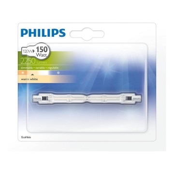 Průmyslová žárovka Philips R7s/120W/230V 118 mm 2900K