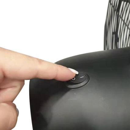 Průmyslový stojanový ventilátor 190W/230V 187 cm černá