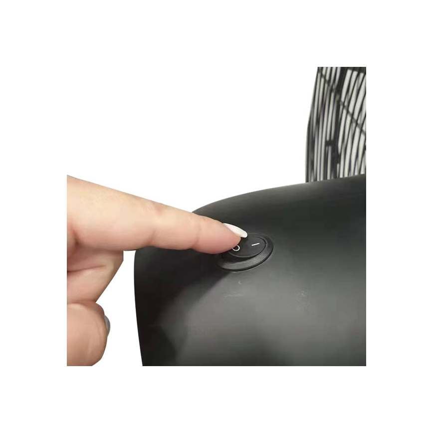 Průmyslový stojanový ventilátor 190W/230V 187 cm černá