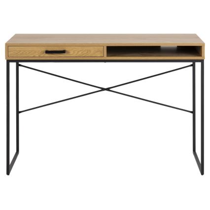 Psací stůl SARON 110x45 cm dub/černá