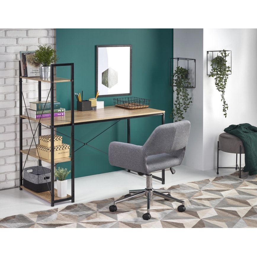 Psací stůl SERENOR černá/dub sonoma