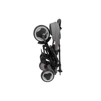 QPlay - Dětská tříkolka 3v1 RITO EVA PLUS šedá