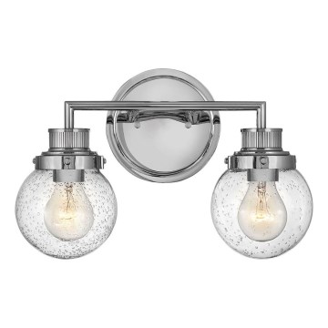 Quintiesse - Koupelnové nástěnné svítidlo POPPY 2xE27/60W/230V IP44 lesklý chrom