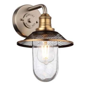 Quintiesse - Koupelnové nástěnné svítidlo RIGBY 1xE27/40W/230V IP44 bronzová