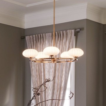 Quintiesse - LED Koupelnový lustr na tyči PIM 5xG9/3W/230V pr. 71,1 cm IP44 zlatá