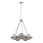 Quintiesse - Lustr na tyči HARPER 5xE14/60W/230V pr. 77,5 cm lesklý chrom/kouřová