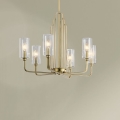 Quintiesse - Lustr na tyči KIMROSE 6xE14/40W/230V pr. 68,6 cm zlatá