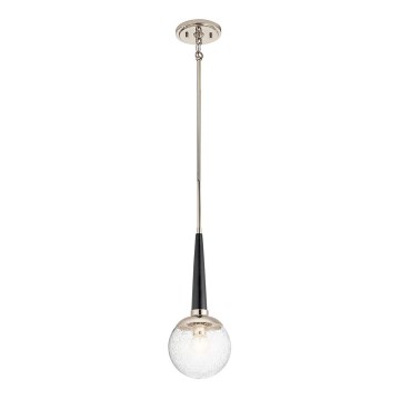 Quintiesse - Lustr na tyči MARILYN 1xE27/60W/230V pr. 19,5 cm lesklý chrom/černá