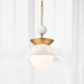 Quintiesse - Lustr na tyči SAUCER M 1xE27/40W/230V pr. 36,6 cm zlatá