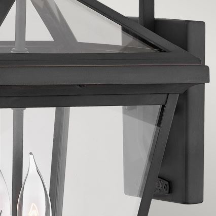 Quintiesse - Venkovní nástěnná lampa ALFORD M 2xE14/40W/230V IP44 černá