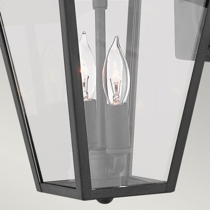 Quintiesse - Venkovní nástěnná lampa ALFORD S 2xE14/40W/230V IP44 černá